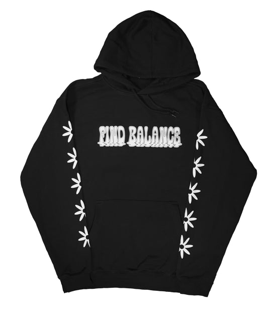 FIND BALANCE Hoodie -Black/White